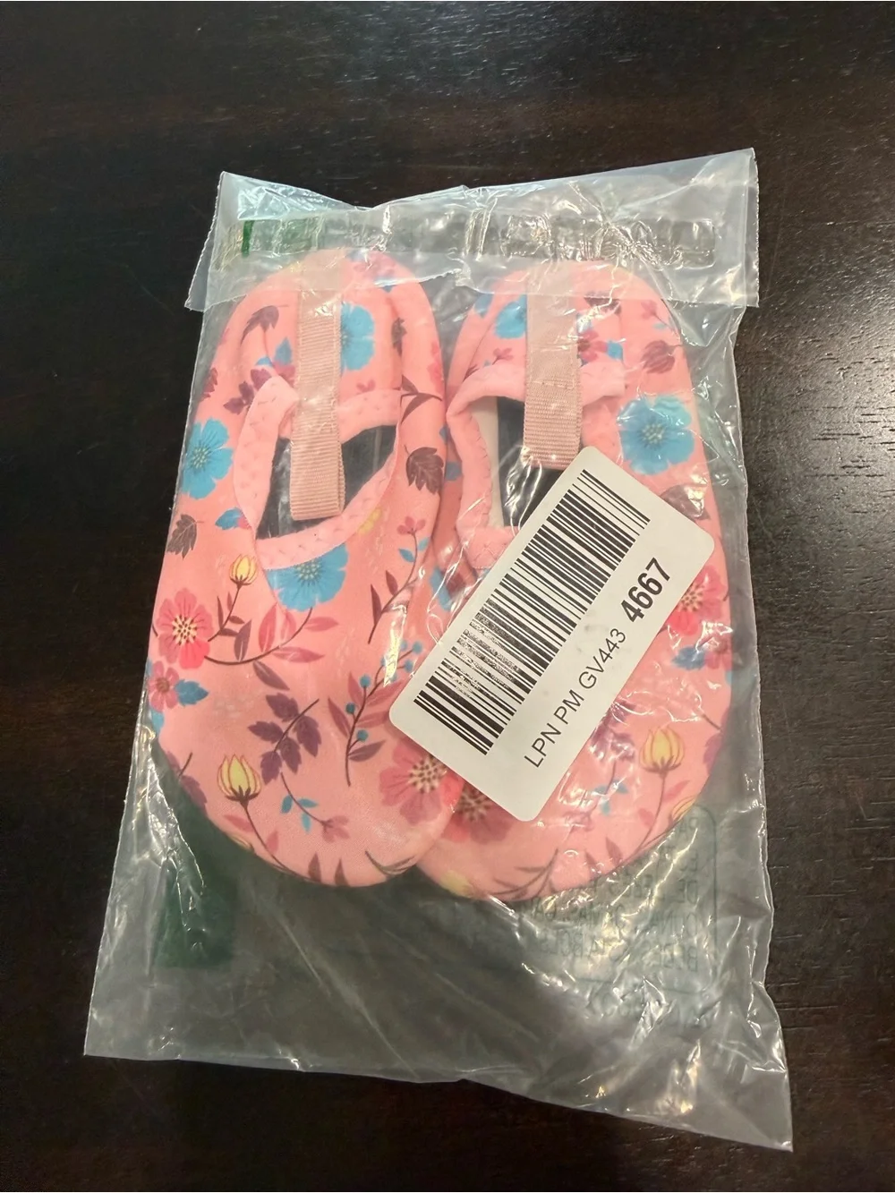 Kids Floral Pink Water Shoes — Lightweight Pool & Beach Slip-Ons
